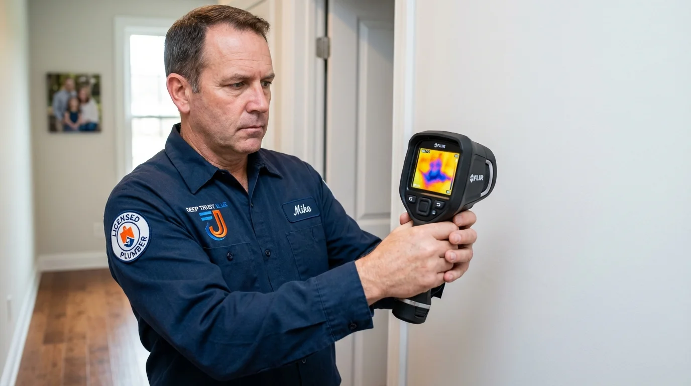 Thermal imaging leak detection by Johns Plumbing LLC in Bellbrook